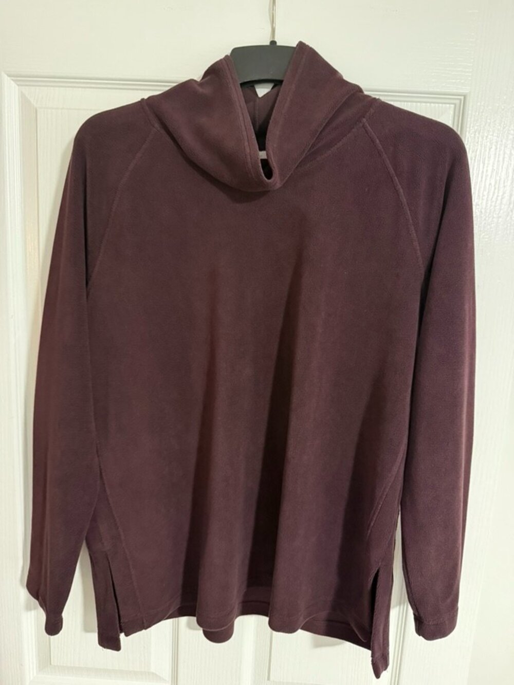 NWT J. Jill | Fit Soft Fleece Funnel Neck Pullover | Spiced Wine | Size: L